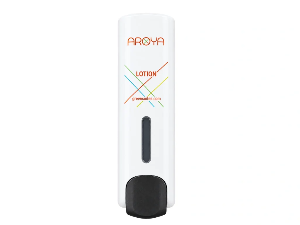 Aroya Slim White Refillable Lotion Dispenser