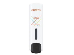 Aroya Slim White Refillable Lotion Dispenser