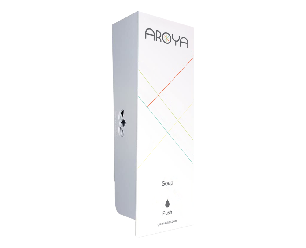 Aroya Odyssey White Hand Soap Refillable Dispenser