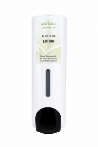 Natura Slim White Refillable Lotion Dispenser