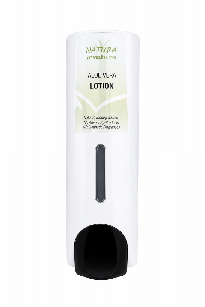 Natura Slim White Refillable Lotion Dispenser