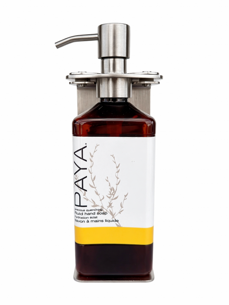 Paya Kiff Silver Hand Soap Refillable Dispenser