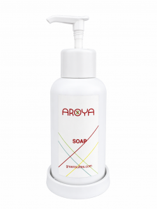 Aroya Pump+ White Hand Soap Dispenser