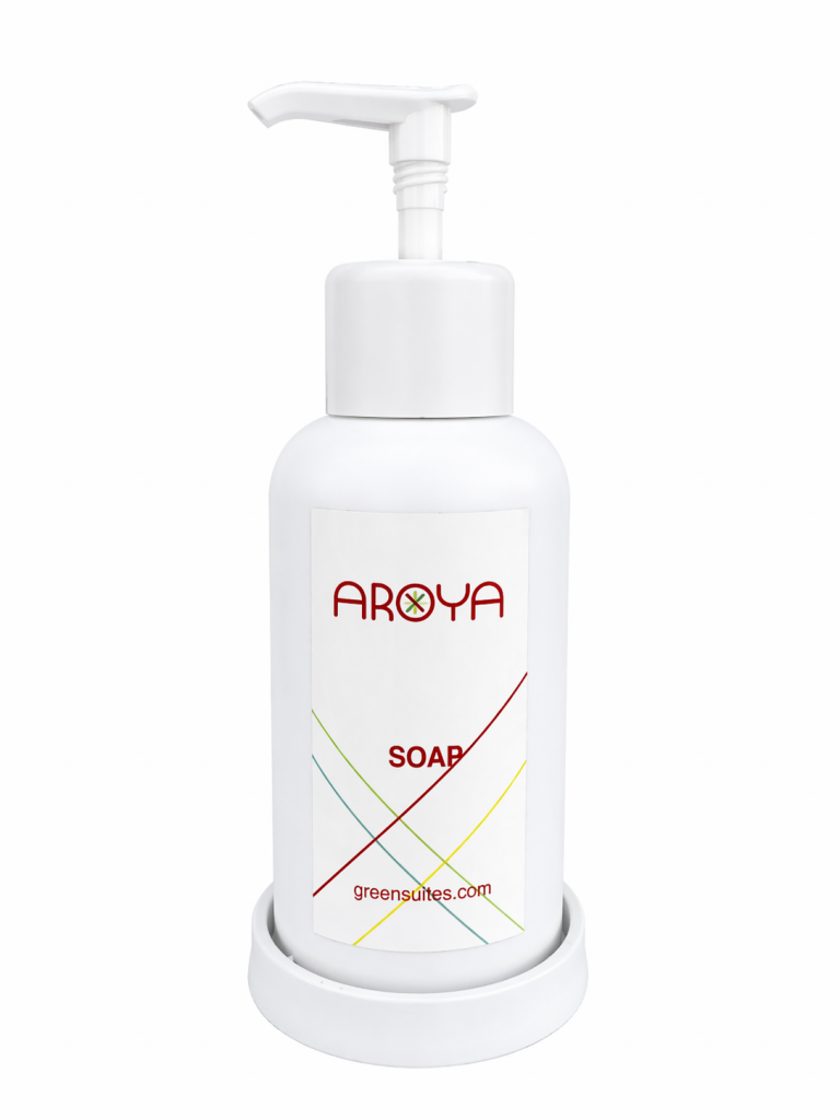 Aroya Pump+ White Hand Soap Dispenser