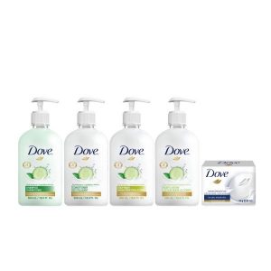 Dove 240mL/8.11oz Deeply Nourishing Hand Wash (Prefilled Aqua bottles / Case of 24)