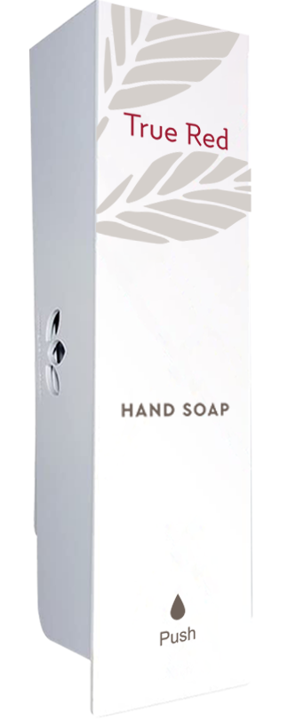 True Red Odyssey White Hand Soap Refillable Dispenser