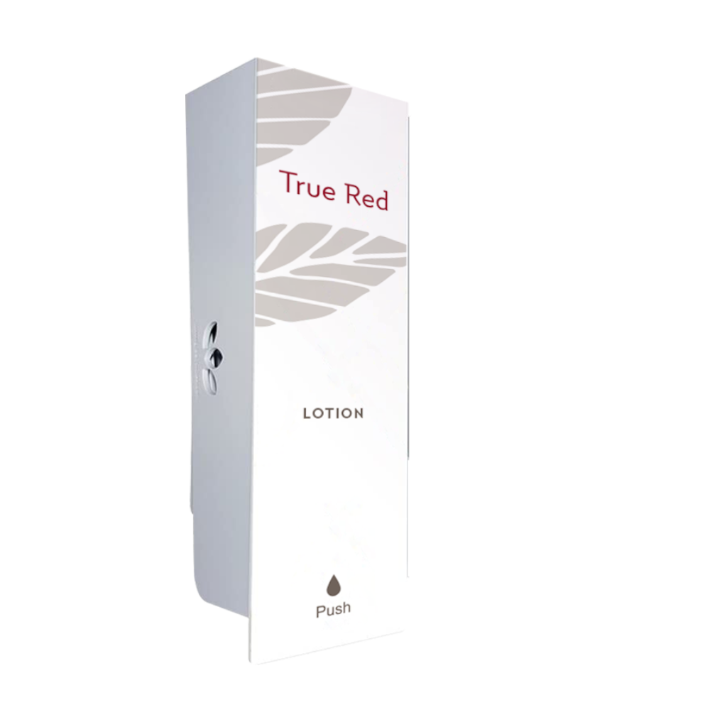 True Red Odyssey White Lotion Refillable Dispenser