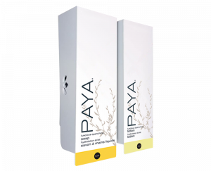 Paya Odyssey White Hand Soap & Lotion Refillable Dispenser Set