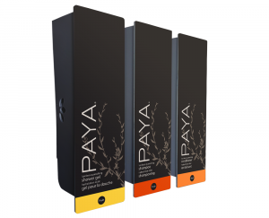 Paya Odyssey Black 3 Chamber (Shampoo, Conditioner & Shower Gel) Refillable Dispenser