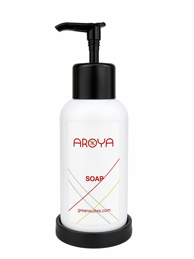Aroya Pump+ Black Hand Soap Dispenser