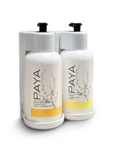 Paya Pump+ White Hand Soap & Lotion Dispenser Set