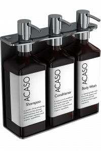 Acaso Kiff White 3 Chamber Refillable Dispenser