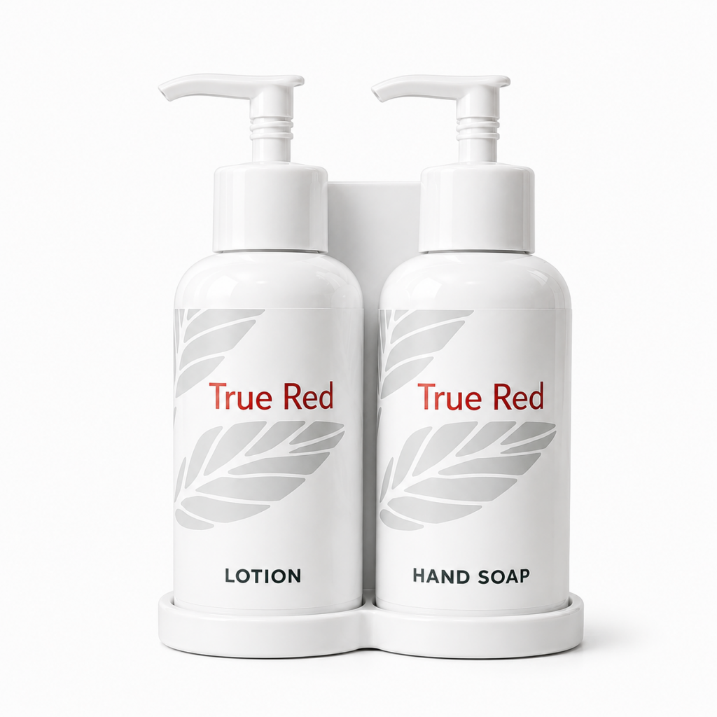 True Red Pump+ White Duo Lotion & Hand Soap Set