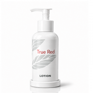 True Red Pump+ White Lotion Dispenser