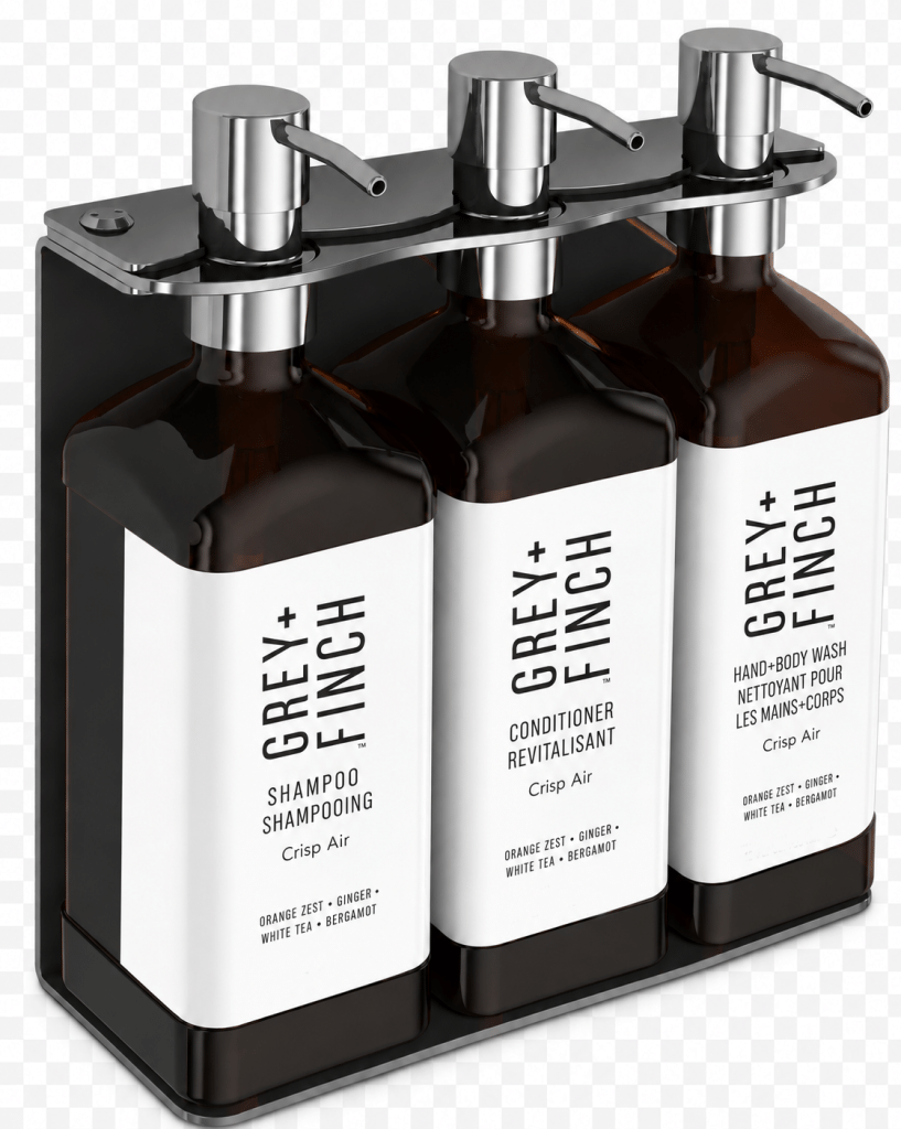 Grey + Finch Kiff trio (Shampoo, Conditioner & Bodywash) Refillable Dispenser Set